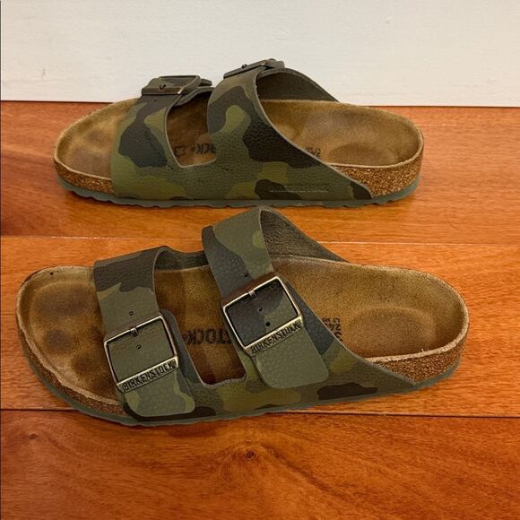 Birkenstock Women’s Arizona Desert soil Camo Green Size 38 7.5 - Picture 7 of 7